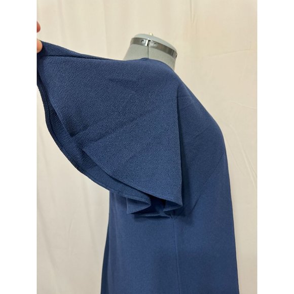 Chelsea28 NWOT Sz XL Navy One Shoulder A-Lined Lined Dress - Picture 10 of 13